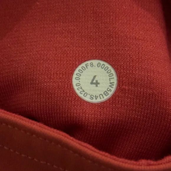 Lululemon High Waisted Leggings in Orange, Size 4 - Picture 6 of 6